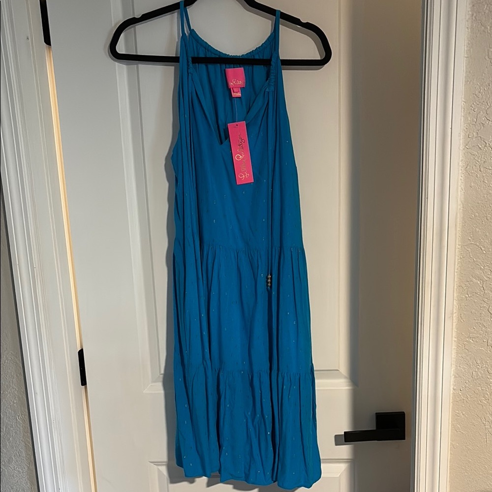 Blue Sleeveless Dress